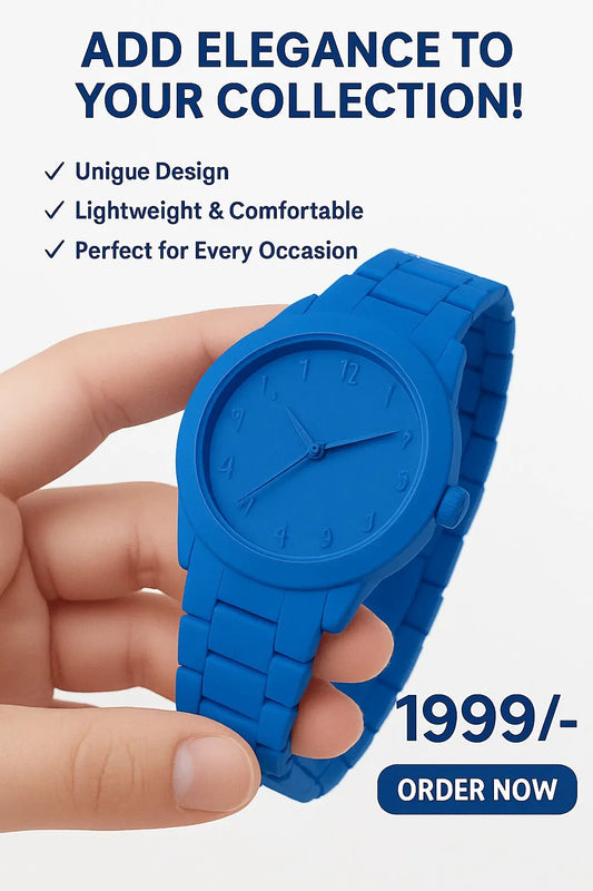 Aura watch/Classic Blue/ Premium Blue Look/smart and xtylish/modern Blue Finish/sleek and timeless/ Luxury in Blue HADI HUB